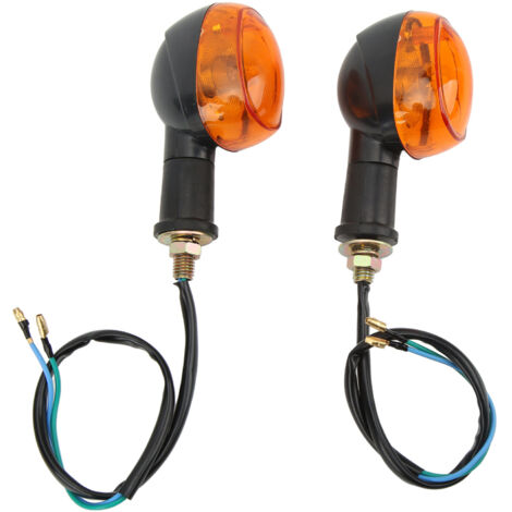 Aramox Blinker, ein Paar Motorradblinker Little Monkey Flash Light Direction Light M10 Installationsgewinde Blinker.