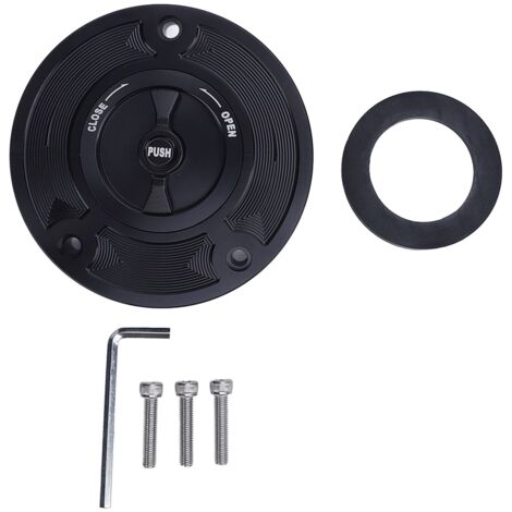 Aramox Bouchon de Réservoir de Carburant de Moto, Couvercle de Réservoir de Carburant en Alliage D'aluminium de Remplacement pour GSXR600 GSXR750 GSXR1000 GSX650 GSX1250 GSF650.