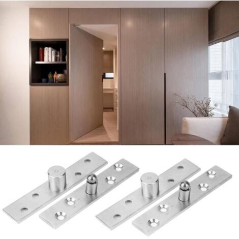 ARAMOX charnière de porte à 360 degrés 2 pièces charnière à pivot rotatif à 360 degrés charnière de porte rotative en acier