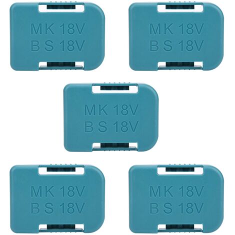 Aramox Étui du Support de Batterie, Support de Fixation, Rangement de Garage de l'organisateur Mural de la Batterie avec Machines à Sous épaissies de Piles épaissies, pour 18V (Cyan)