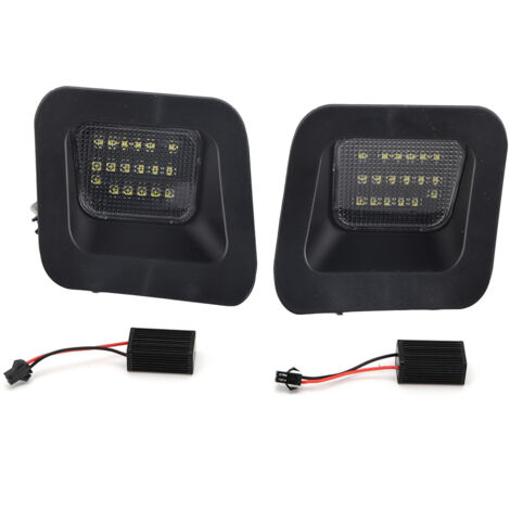Aramox LED-Kennzeichenbeleuchtung, 7000K LED-Kennzeichenlampe mit Decoder für 1500 2500 3500 03-18 Lebensdauer: ca. 50000 Stunden.