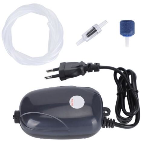 ARAMOX pompe à air d\'aquarium Pompe à air réglable pour aquarium RS-290 pour aquarium marin d\'eau douce prise EU 220V
