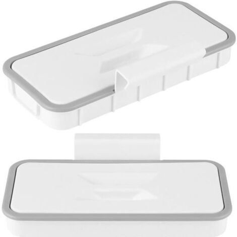 ARAMOX Porte-sac à déchets Support de Sac Poubelle Suspendu Porte-Poubelle avec Couvercle pour Accessoire de Placard de Cuisine