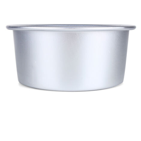 Aramox Runde Kuchenform aus Aluminiumlegierung, 17 cm Durchmesser, antihaftbeschichtet, für Hobbybäcker, in Silber erhältlich