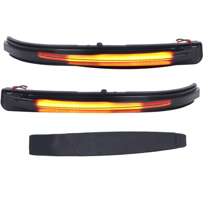 Image of Aramox Seitenspiegelblinker, 2 Stück getönte Ersatzgläser für Dynamic Mirror.