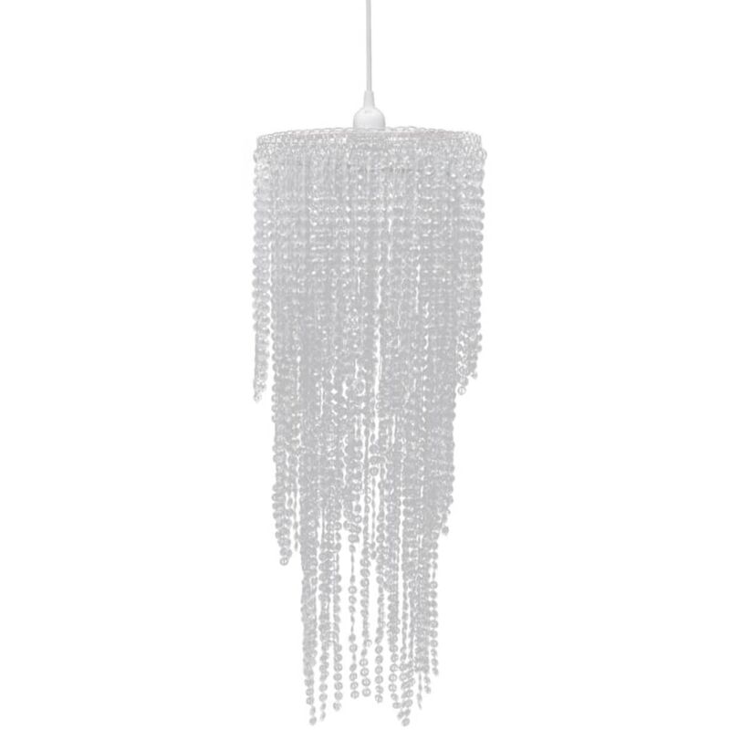 

vidaXL Lámpara Colgante Elegante con Cristales 26x70 cm - Transparente