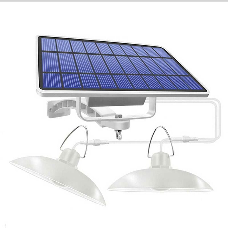 

Arana retro solar de doble cabezal, luz LED impermeable para pasillo, IP65,Luz blanca, blanca calida