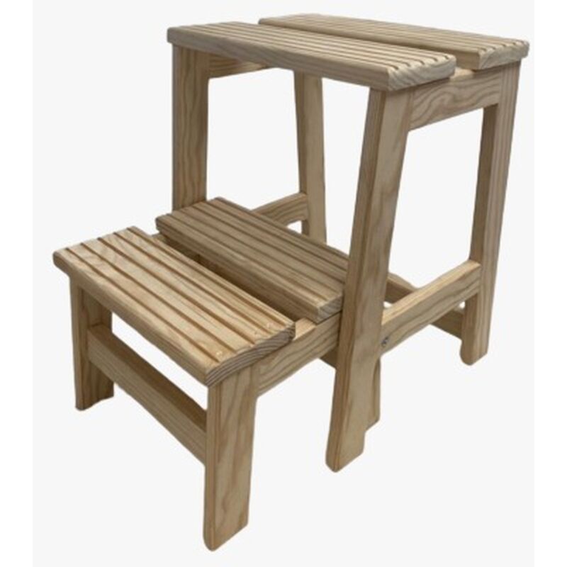 Aranaz Tabouret d'escalier à Deux marches sans Vernis - Naturel