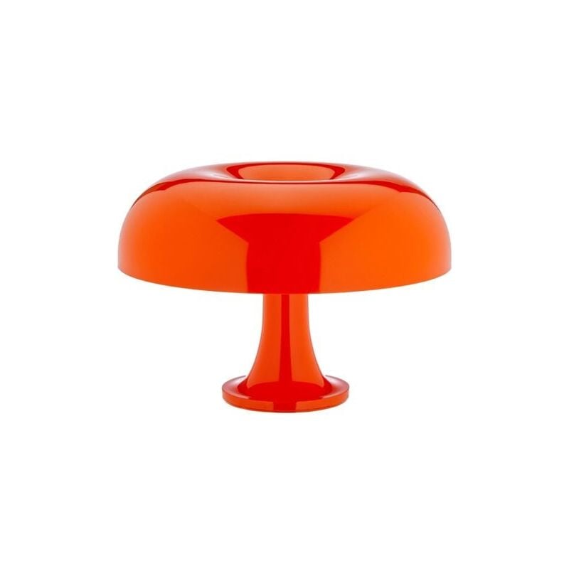 Image of SNQ - Arancia. Lampada da tavolo con paralume. Apparecchio di illuminazione in policarbonato a luce diffusa. Made in Italy [Classe energetica a]
