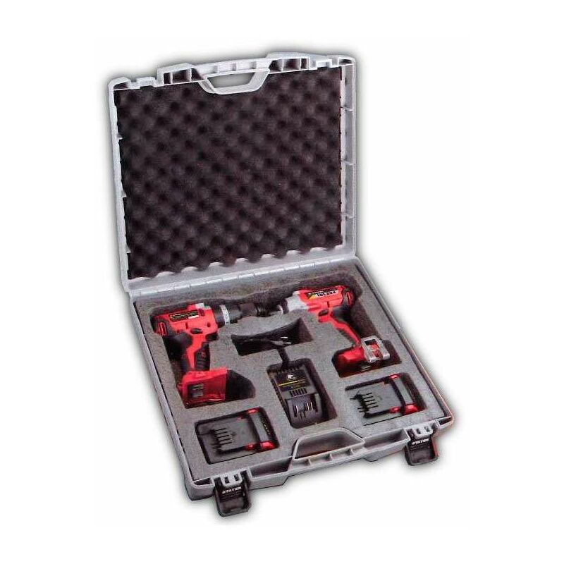 

Stayer Taladro Pbl224p+Desto.Isl224 18V.2Bat.4.0Ah