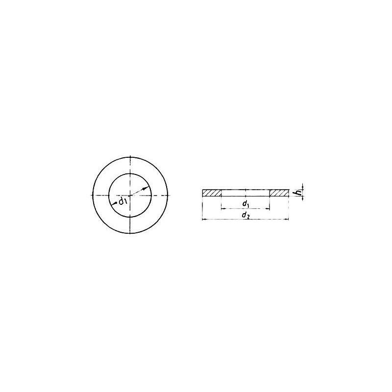 

Arandela Plana Din-125 Inox. A-2 4 (400 U)