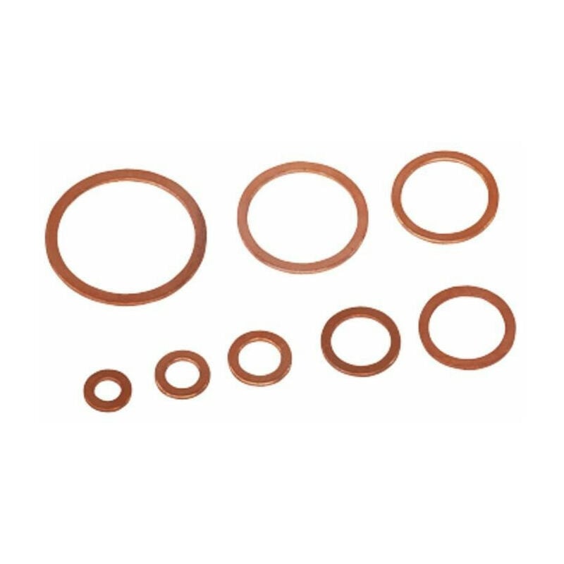

Arandelas de cobre 16X22X1.5 para conexiones hidráulicas (Juego de 100)
