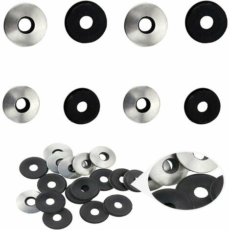 Arandelas de junta de goma de neopreno EPDM de acero inoxidable 304, 60 uds., para tornillos de sellado, anillos de sellado, accesorios 5/6