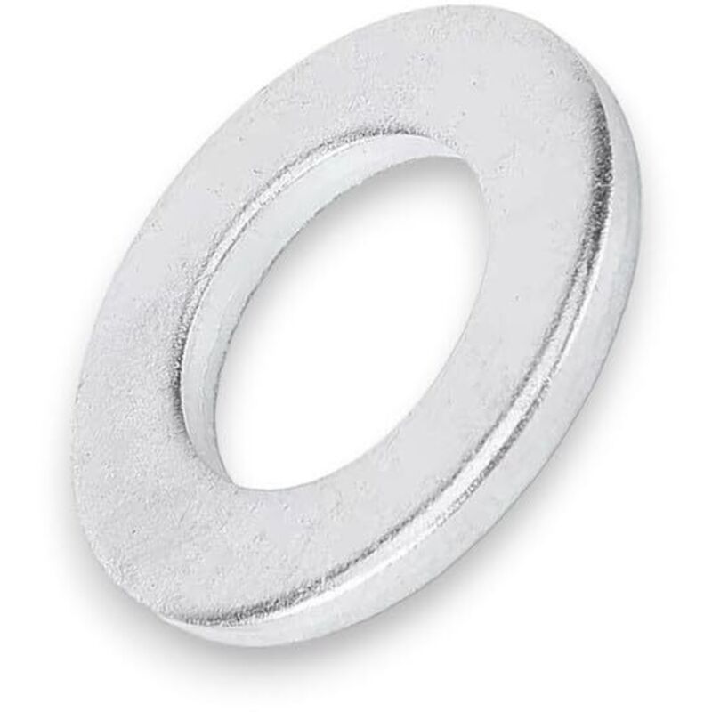 Arandelas M10 acero galvanizado - DIN 125 - arandelas - Arandelas en U - arandelas planas (tamaño: M10 cantidad: 100 piezas)