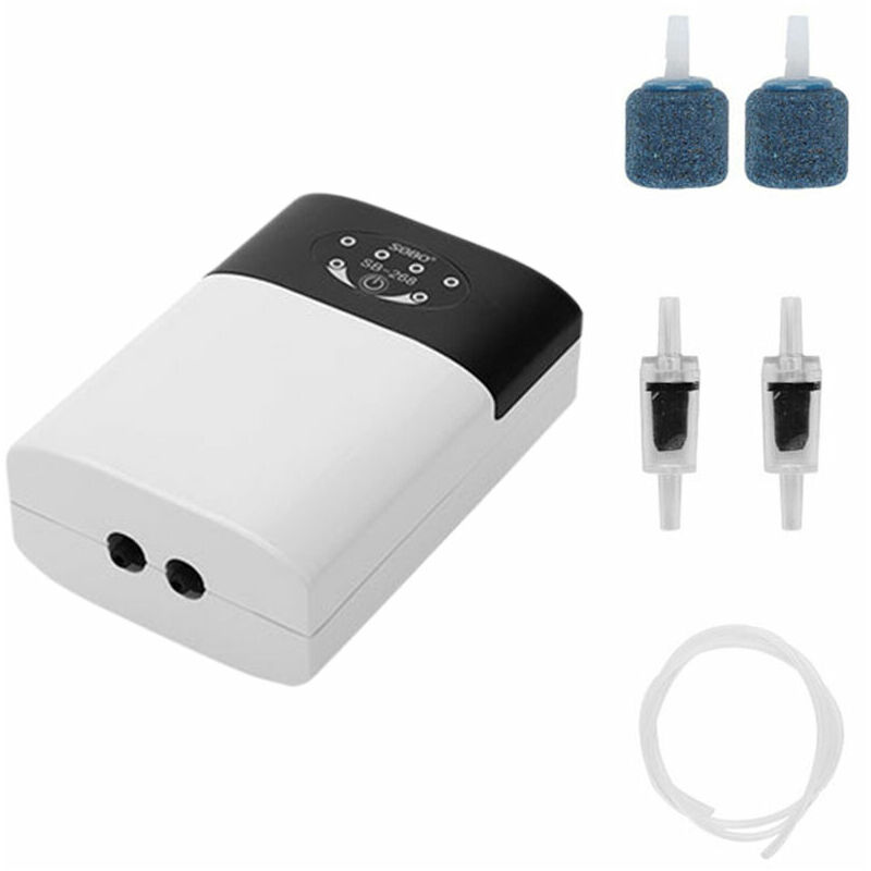 Linghhang - Aérateur de réservoir de poissons Pompe à oxygène à double usage rechargeable par usb Accessoires SB-268 +