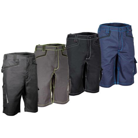 Arbeits-Bermuda CORRIENTES - Schwarz/Rot L - FR (44) - EU (50)