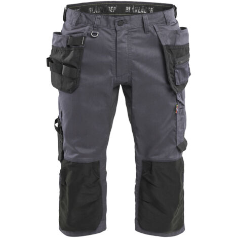 Arbeits-Pantacourt Stretch 2D 1754 – Grau 4XL – FR(58) – SE(C64) – Kurz