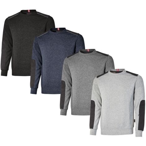 Arbeits-Sweatshirt mit Rundhalsausschnitt RYKE - Dunkelgrau 3XL