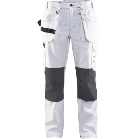 Arbeitsanzug für Malerinnen 7131 - Weiß/Dunkelgrau 2XL - FR(50) - SE(C48) - Normen