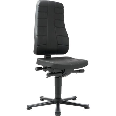 Arbeitsdrehstuhl Highline m.Gleitern Integralschaum H.450-600mm BIMOS