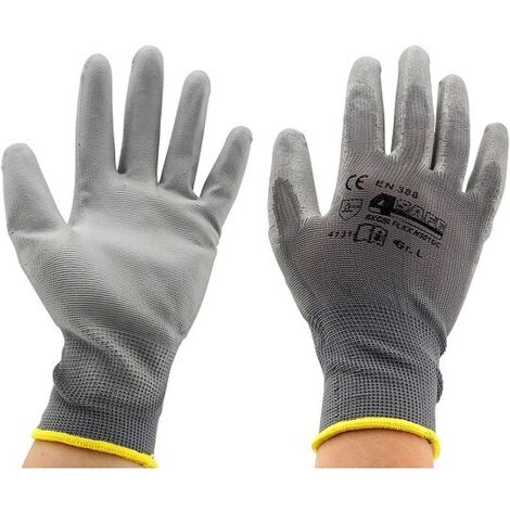 Arbeitshandschuh Nylon mit Beschichtung - nach EN 388 - Größe L