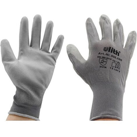 Arbeitshandschuh Nylon mit Beschichtung - nach EN 388 - Größe XL