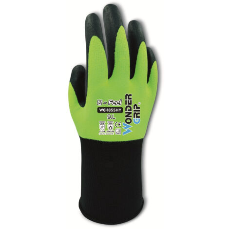 Arbeitshandschuh WONDER GRIP U-FEEL WG-1855 Nitril auf Spandex Gauge 18 10/XL
