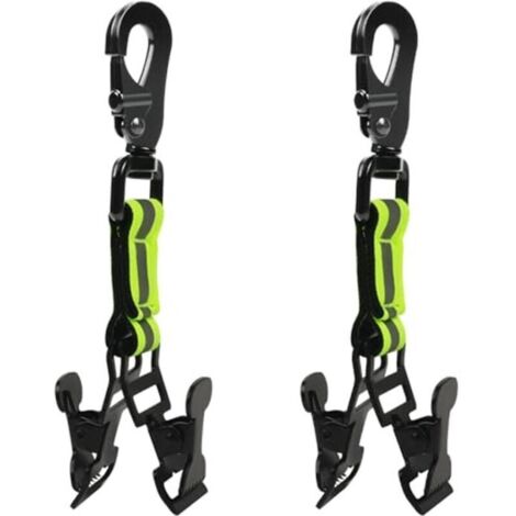 Arbeitshandschuhclip mit Reflektorstreifen – 2er-Pack für Feuerwehrleute und Sicherheitspersonal – Gürtelhandschuhclip