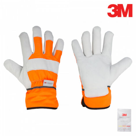 Arbeitshandschuhe aus Rindsleder mit 3M Thinsulate 10,5