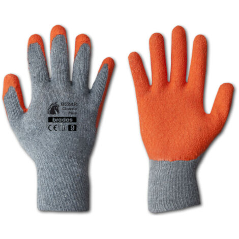 Arbeitsschutzhandschuhe Winter Latex schwarz/orange 3/4 Beschichtung Gr.8 od 11 
