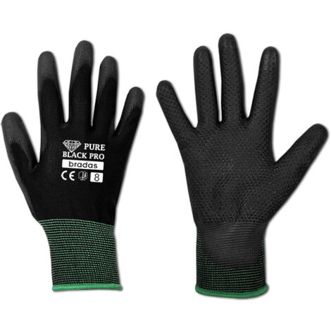 Arbeitshandschuhe mit Beschichtung aus PU und PVC Noppen 8