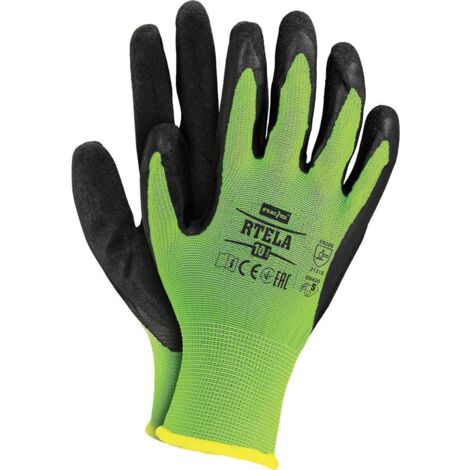 Arbeitshandschuhe mit Latex-Beschichtung in Grün Gr. 8