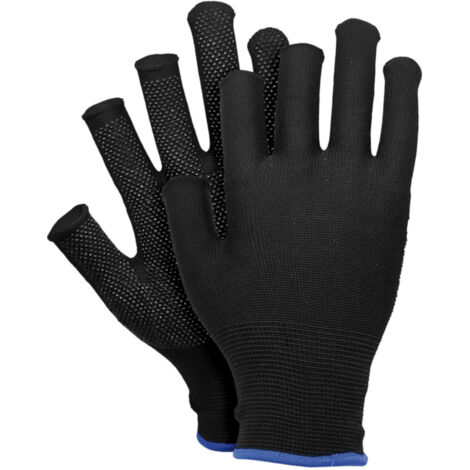 Arbeitshandschuhe mit Noppen, 3 offene Finger 8