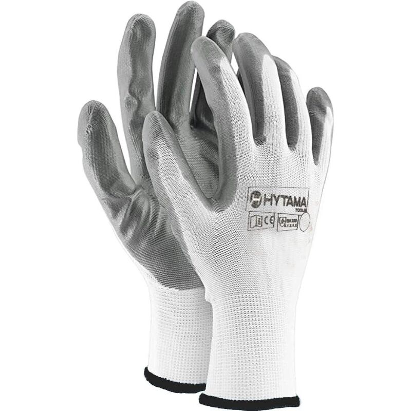 Gants de Travail Professionnel Enduit En Nitrile Taille 10 - 48 Paire