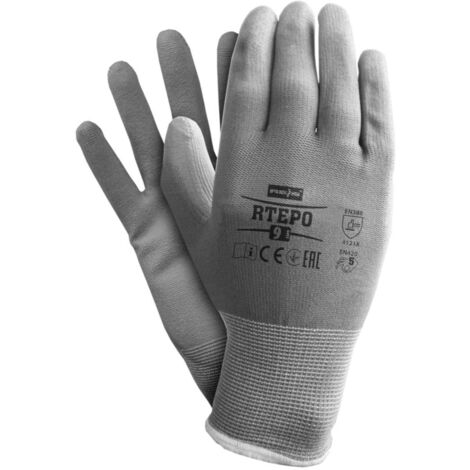 Arbeitshandschuhe PU Beschichtung grau 9