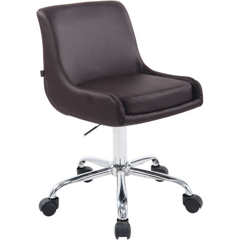 Arbeitshocker Club Kunstleder braun
