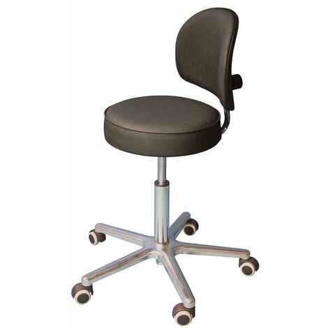Arbeitshocker Kunstleder mit Rückenlehne