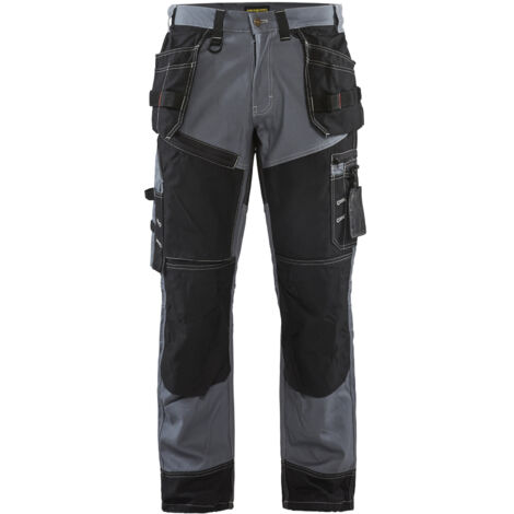 Arbeitshose aus Baumwolle X1500 - Hellgrau/Schwarz 3XL - FR(54) - SE(C60) - Normen