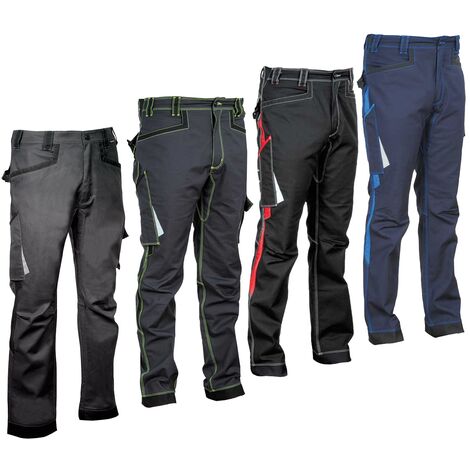 Arbeitshose BARRERIO - Anthrazit/Limette L - FR (46) - EU (52)