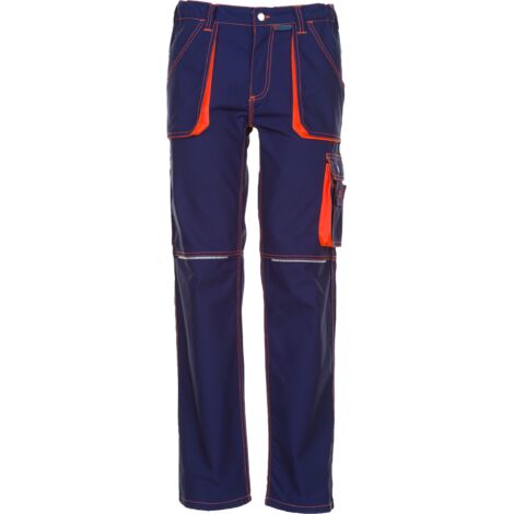 Arbeitshose Bundhose Basalt Neon marine/orange Größe 60