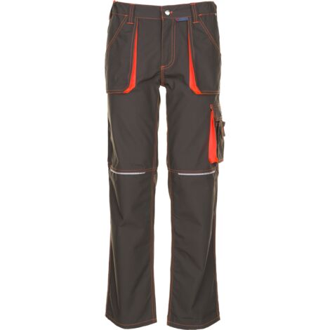 Arbeitshose Bundhose Basalt Neon oliv/orange Größe 106