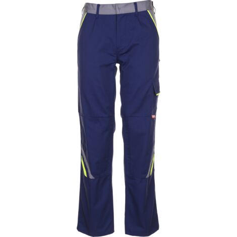 Arbeitshose Bundhose Visline marine/gelb/zink Größe 38