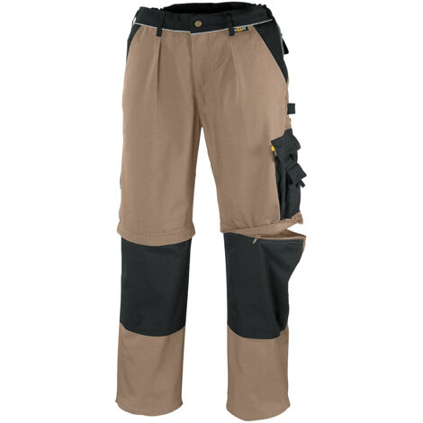 Arbeitshose Canvas 2-in-1 Bundhose  khaki/schwarz Größe 58