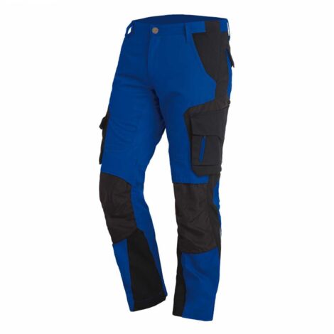 Arbeitshose FLORIAN, royalblau-schwarz, Gr.54