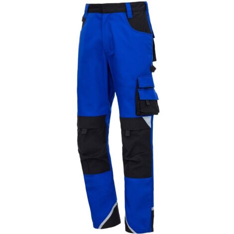 Arbeitshose lang Motion Tex Plus 7611 königsblau / schwarz Gr. 52 Nitras