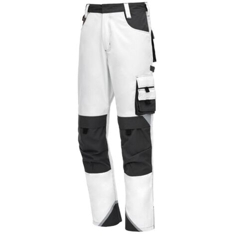 Arbeitshose lang Motion Tex Plus 7613 weiß / grau Gr. 25 Nitras