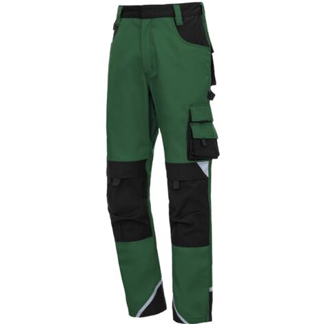 Arbeitshose lang Motion Tex Plus 7614 grün / schwarz Gr. 25 Nitras