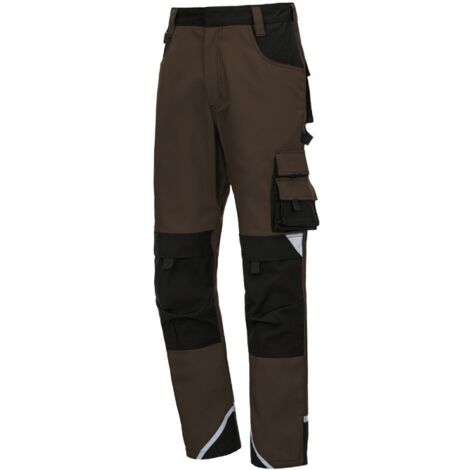 Arbeitshose lang Motion Tex Plus 7617 braun / schwarz Gr. 25 Nitras