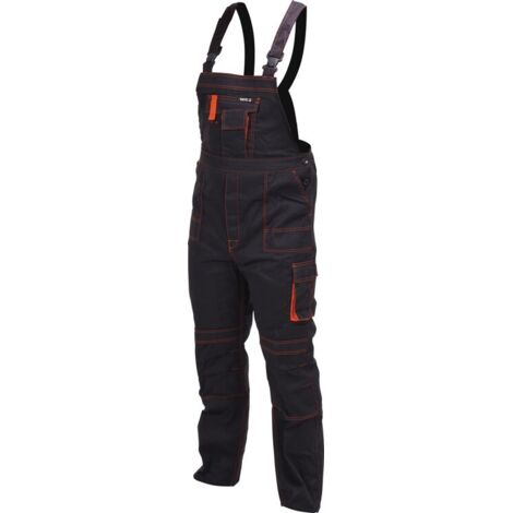 Arbeitshose / Latzhose DORIA grau/orange Gr. L