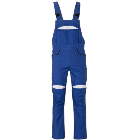 Arbeitshose Latzhose DuraWork kornblumenblau/schwarz Größe 110